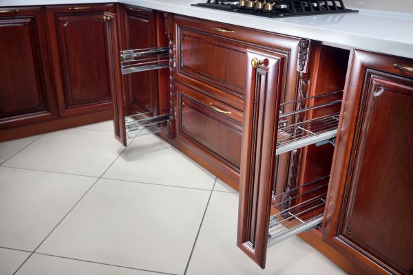 Cherry Cabinet Refacing in Kilgore